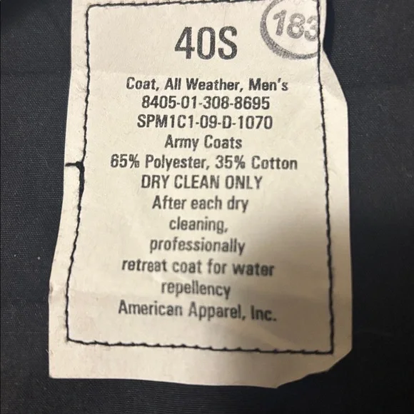 AMERICAN APPAREL Double-Breasted Belted Trench Coat-Medium - Picture 5 of 6